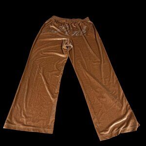Victorias Secret Pink Brown Velour Lounge Pants Size L